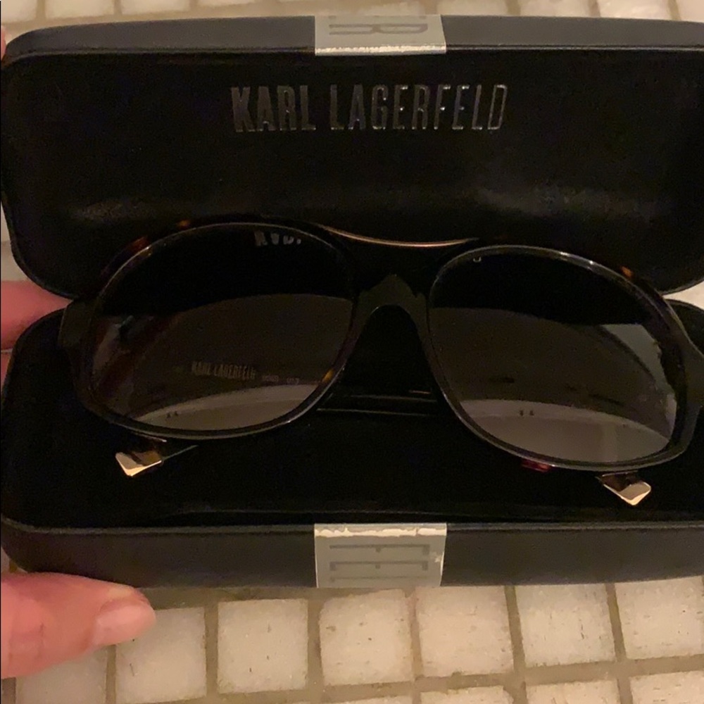 Karl Lagerfeld tortoise shell sunglasses